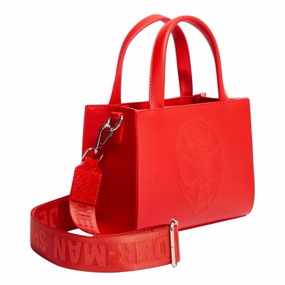 NEW Loungefly Disney Marvel Spider-Man Mask Crossbody Tote Crossbody Bag Purse - Picture 2 of 4